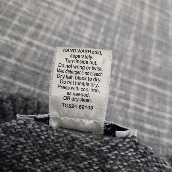 Pendleton Women’s Mockneck Sweater Merino Wool Blend Cable Heather Gray L/XL ** - Picture 8 of 11